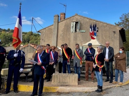 Mairie Saint-Savournin commémoration 11 nov 2021