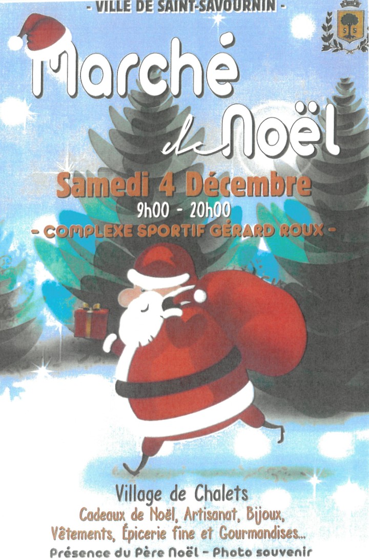 Mairie Saint-Savournin marché de Noël - programme