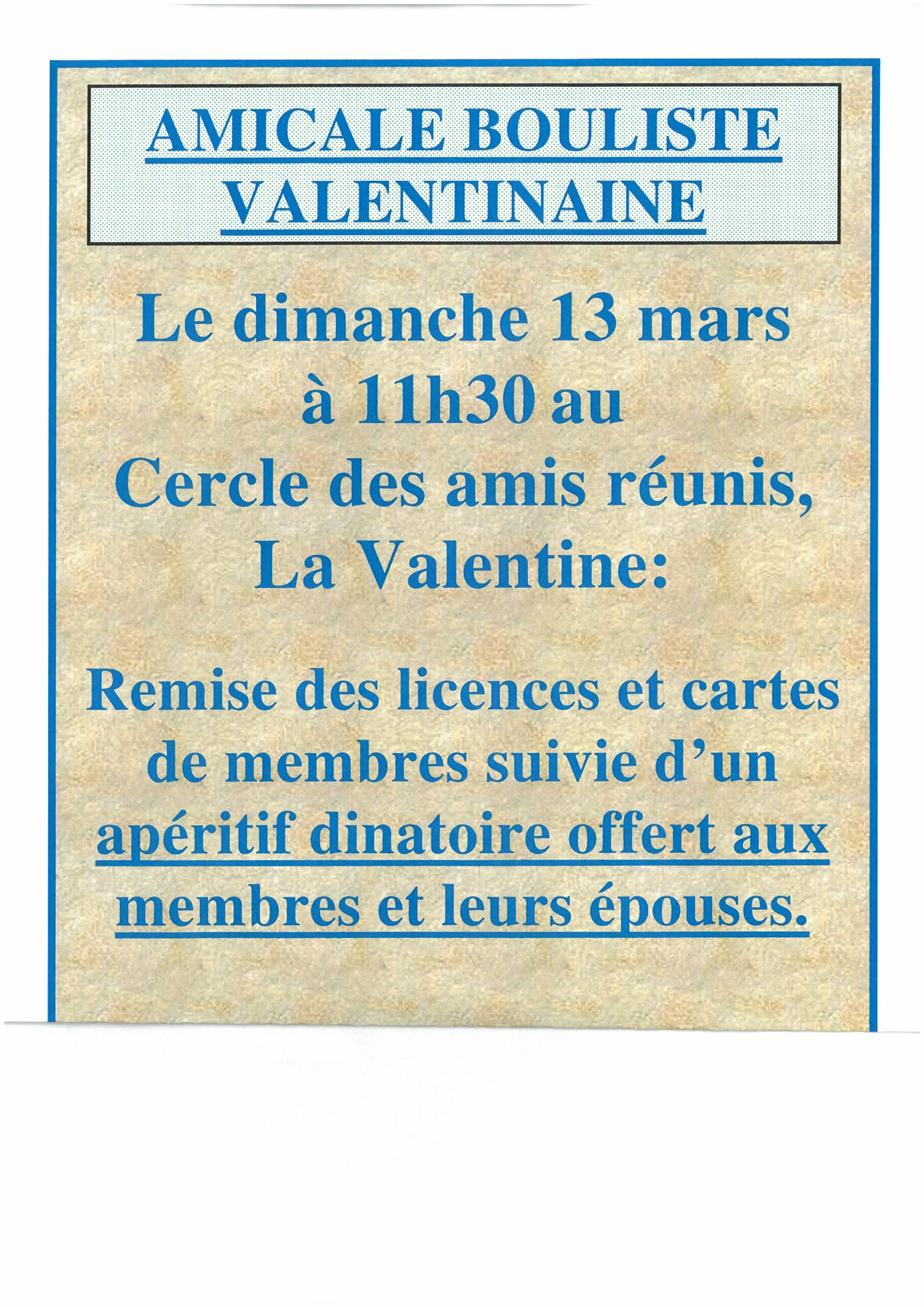 mairie saint-savournin amicale bouliste valentinaine remise licences et cartes dim 13 mars 2022