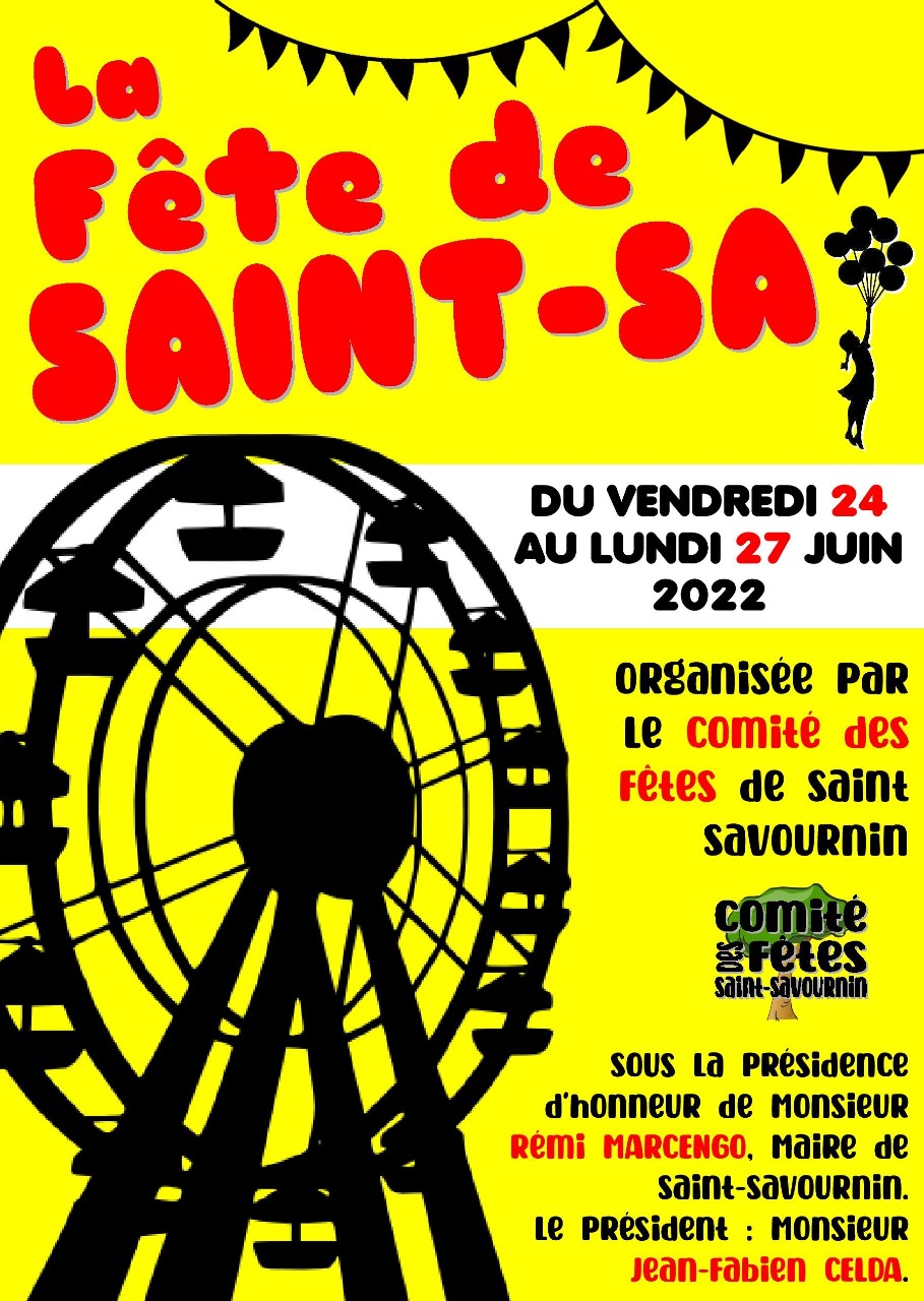 Mairie Saint-Savournin fête de St SA 2022 affiche