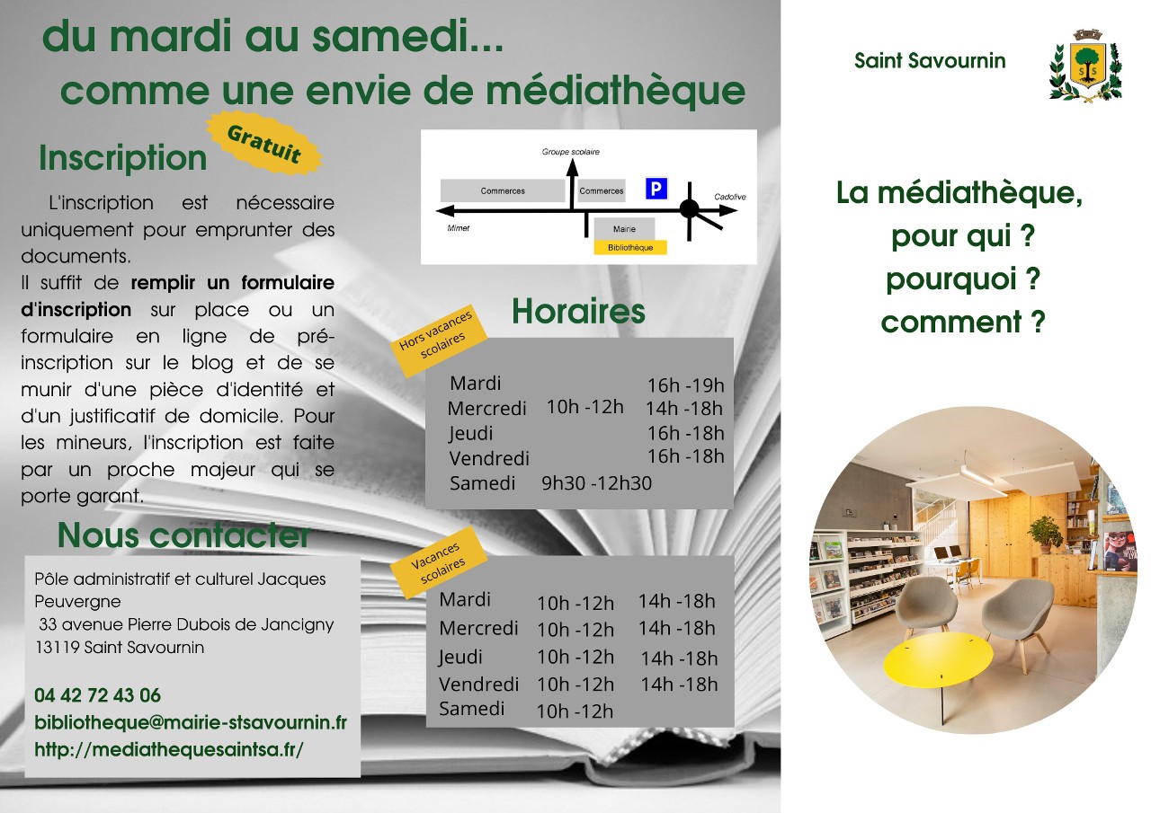 Mairie Saint-Savournin comme une envie de médiathèque inscription