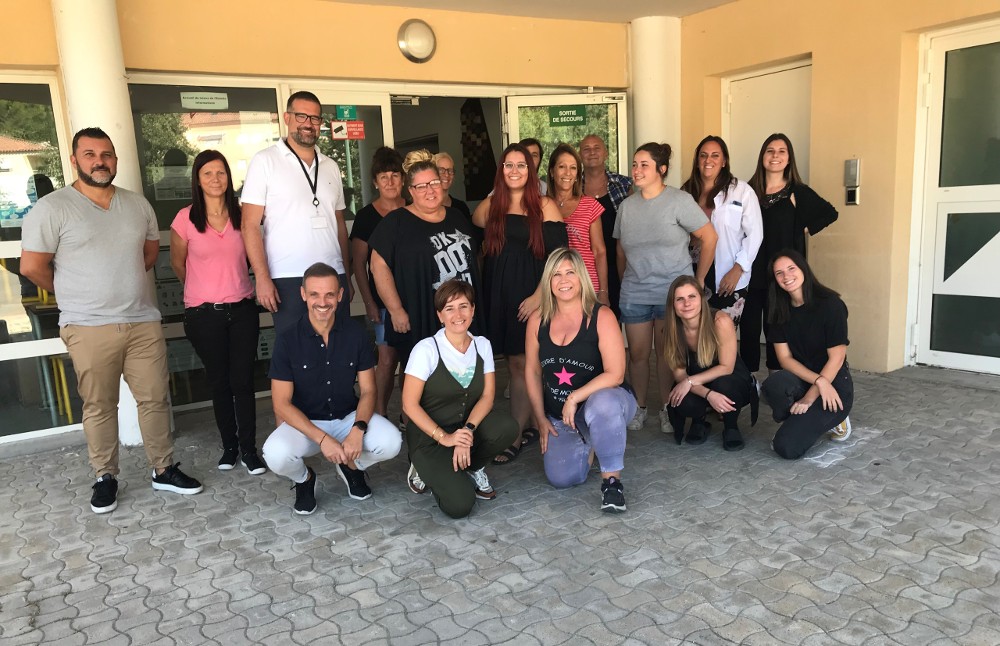 Formation premier secours Sébastien Bacquet, Grégory Raffini et les agents scolaires et municipaux août 2022