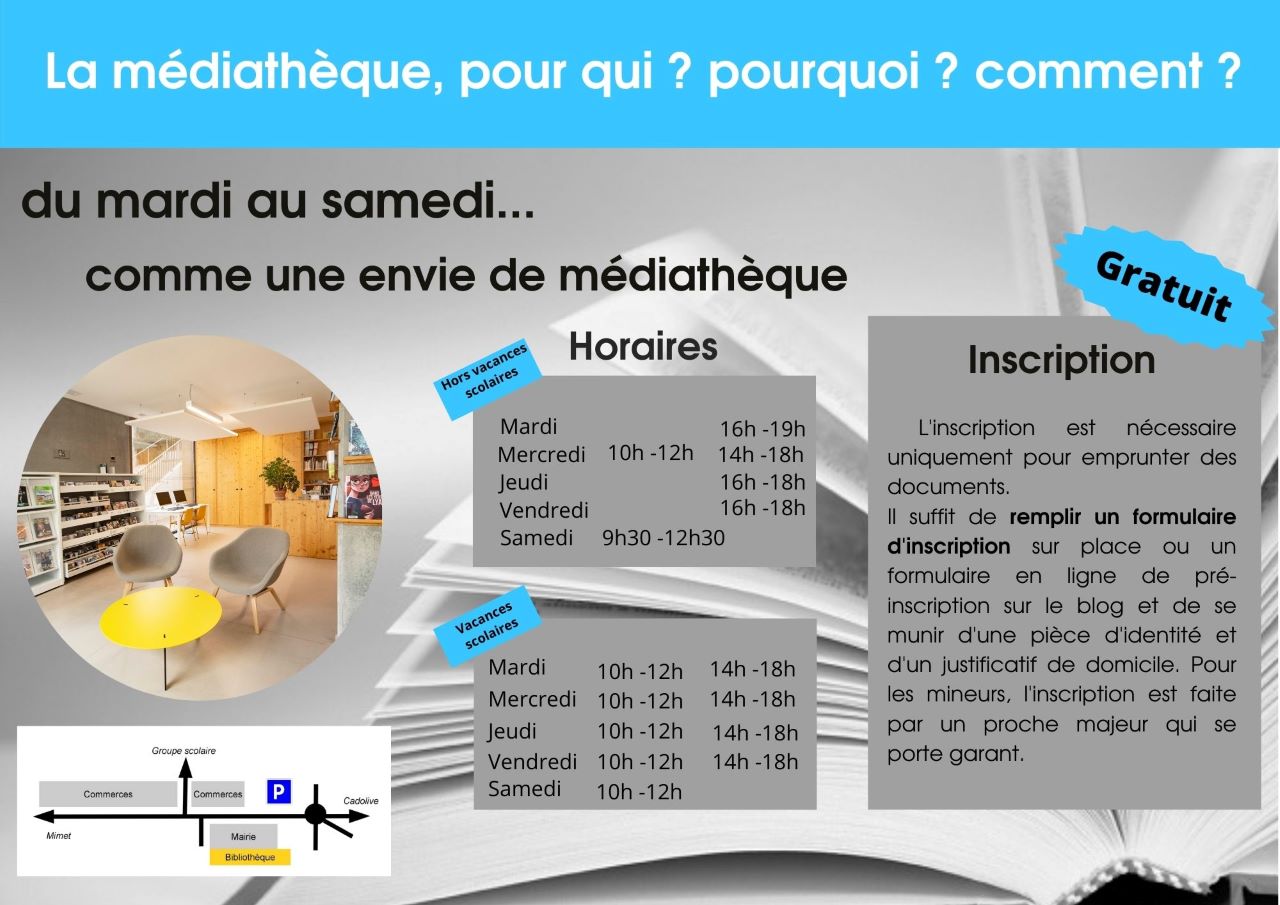 Mairie Saint-Savournin présentation médiathèque 1 version turquoise