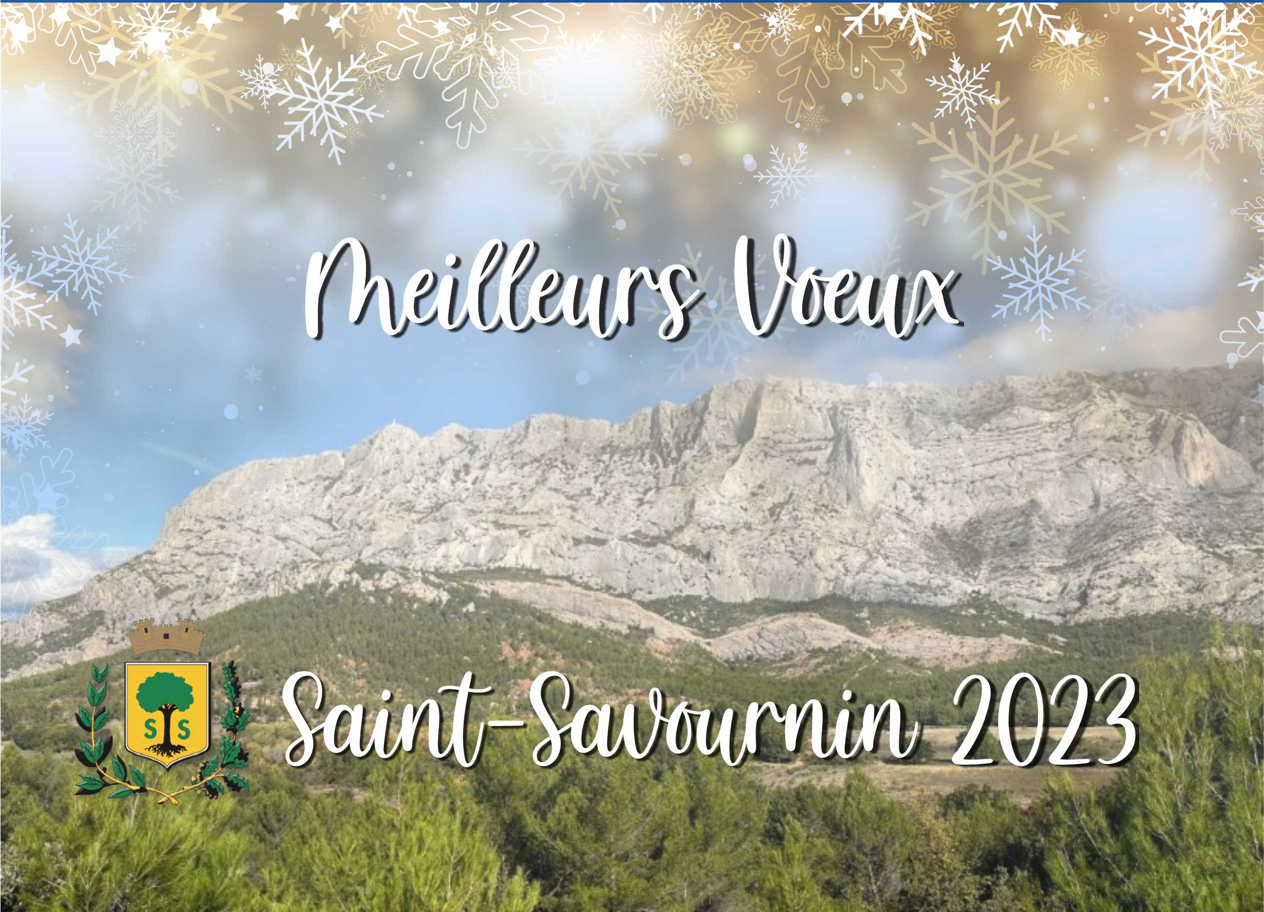 mairie saint-savournin voeux 2023 carte recto