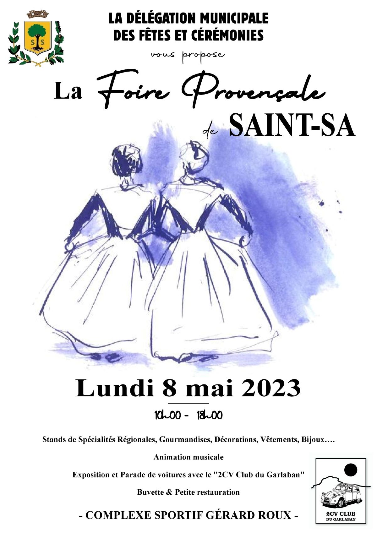 Mairie Saint-Savournin programme Foire provençale de Saint-Sa 8 mai 2023