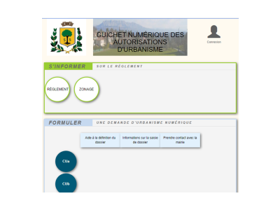 Mairie Saint-Savournin guichet numérique autorisations urbanisme visuel du portail