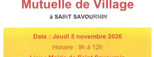 MUTUELLE DE VILLAGE 5 NOVEMBRE 2026